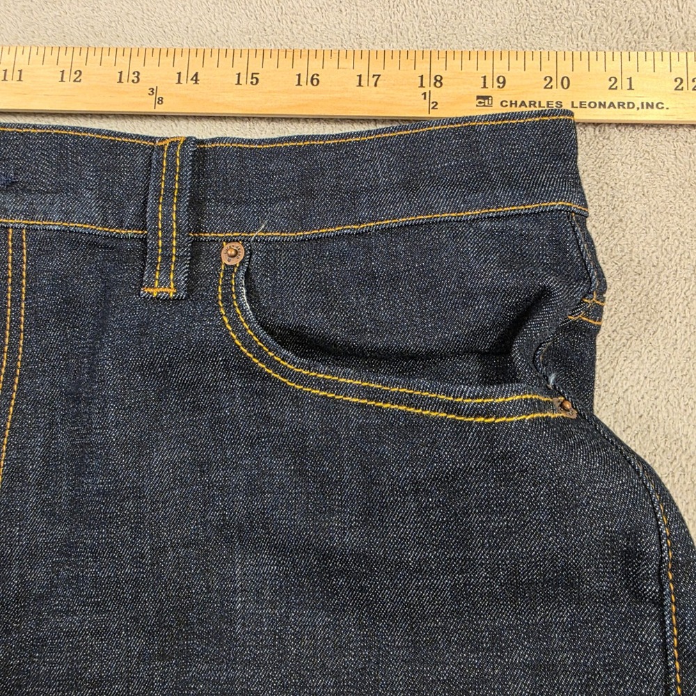 Lucky Brand Jeans Men 40x34 (Fits 40x28) Dark Wash 181 Relaxed Straight Workwear - Picture 8 of 12